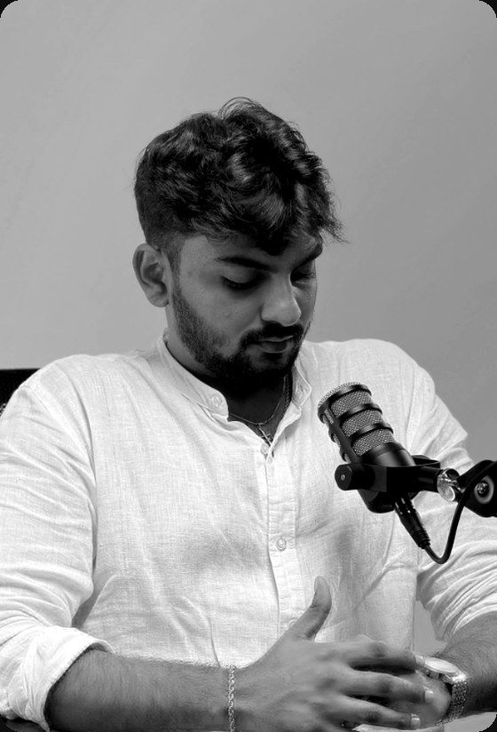Amantha Perera on Podcast Mic